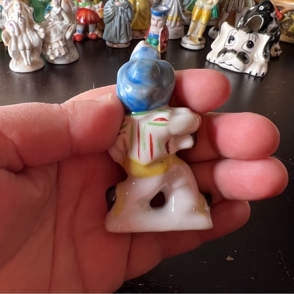 Vintage 1940's Made in Occupied Japan Porcelain Boy Playing Accordion Concertina - Picture 4 of 6